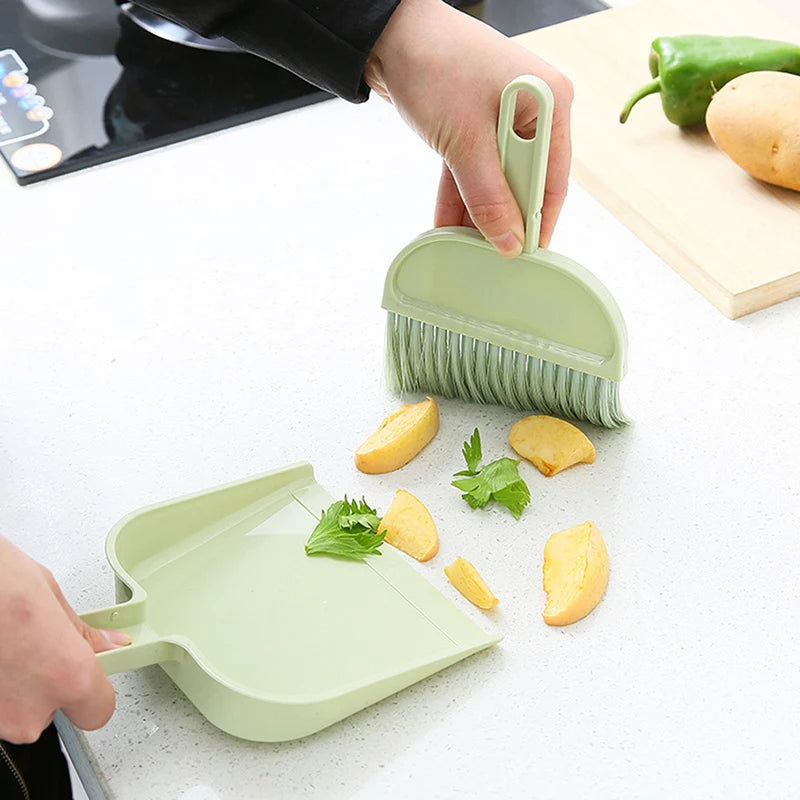 Kit de Mini Escoba y Recogedor para Limpieza Doméstica